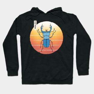 Stag Beetle Blue Hoodie